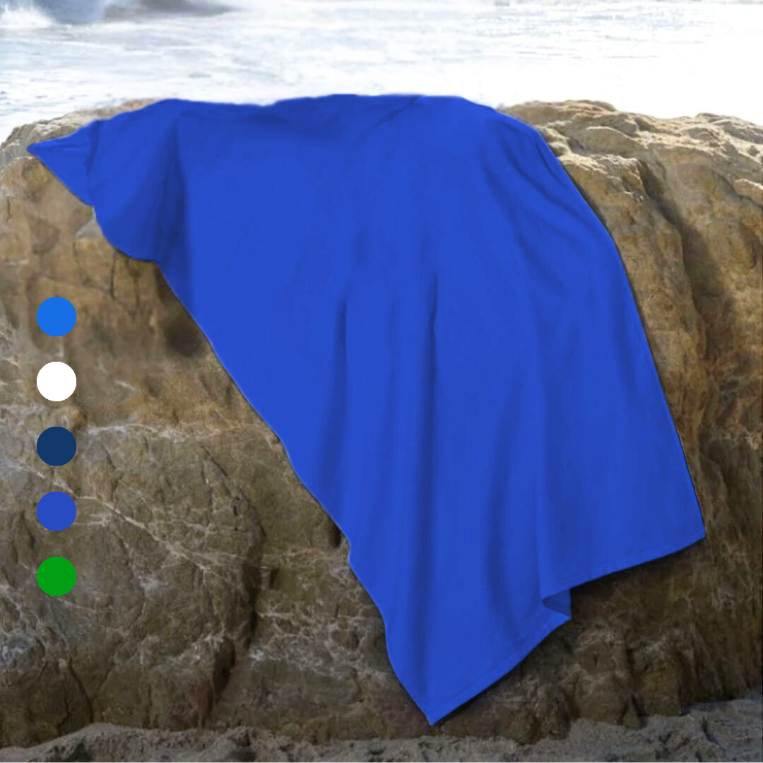 Platinum Collection Beach Towel: 100% Cotton Terry Velour