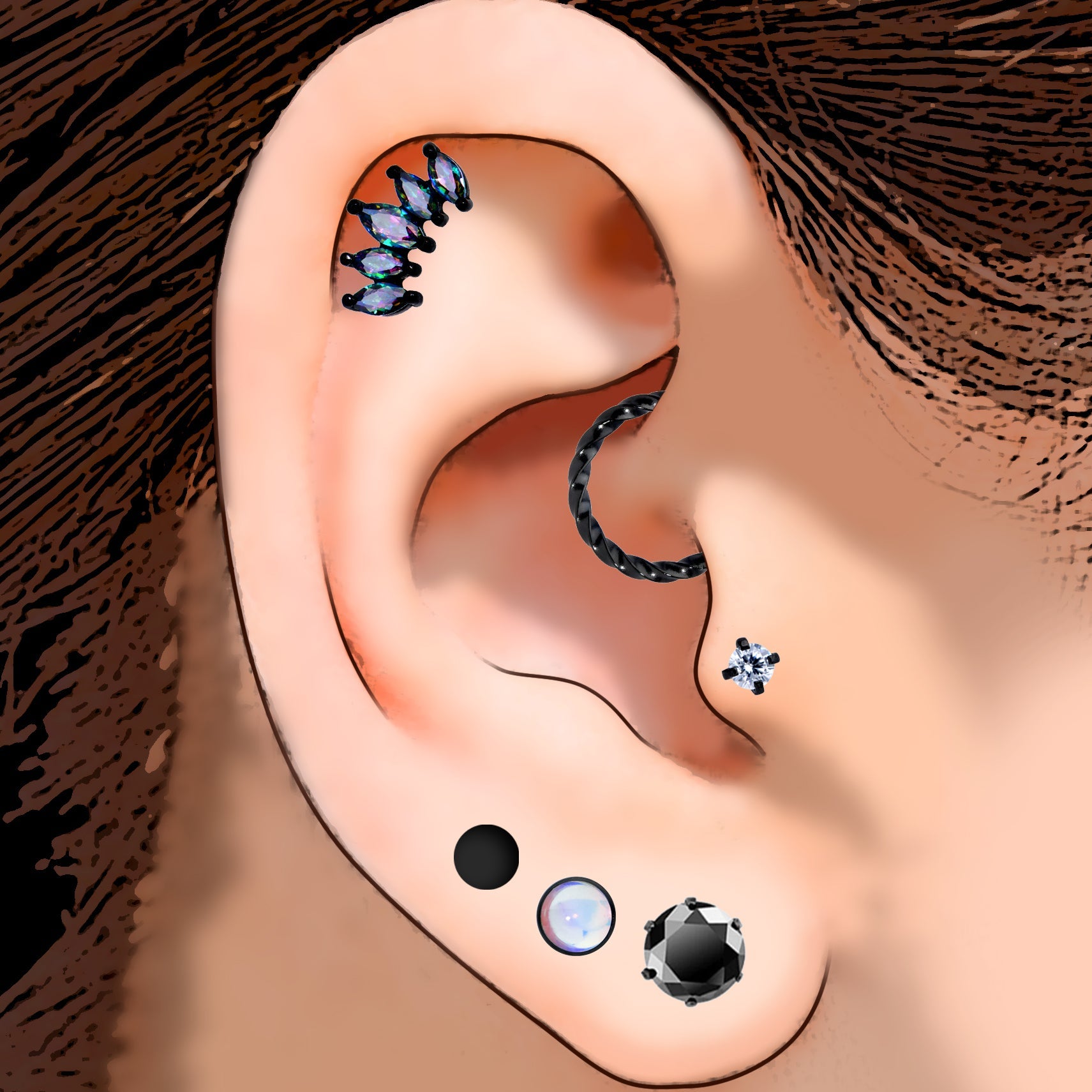 Dark Diva Ear Curation