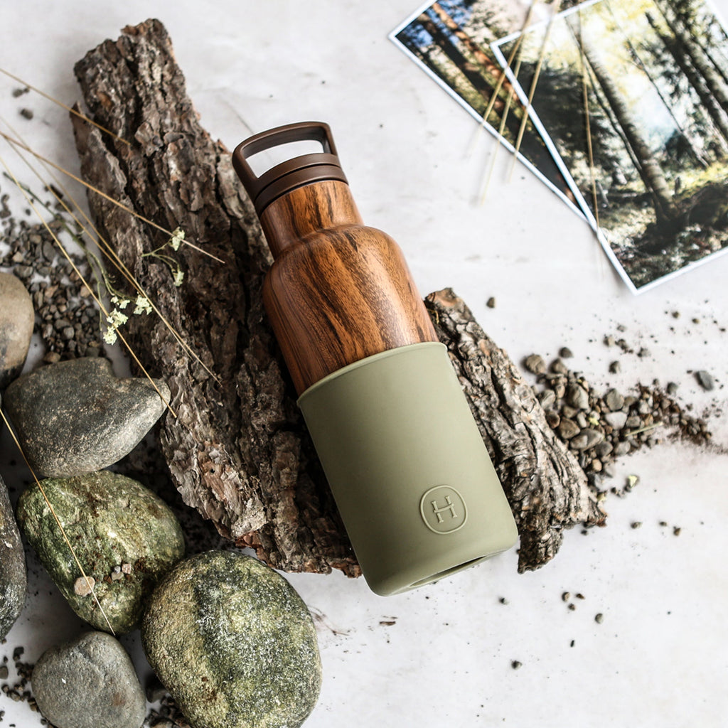 Wood Grain-Army Green 16 Oz