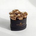 Baby Heart Black Box | Gold Roses