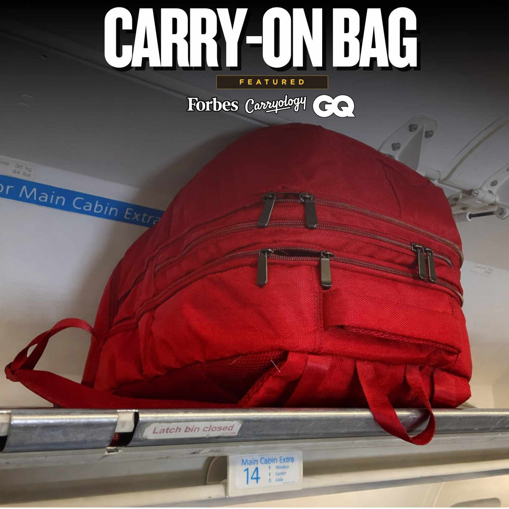 Red Polyester Carry-On Patented Backpack (Only 300 Made)