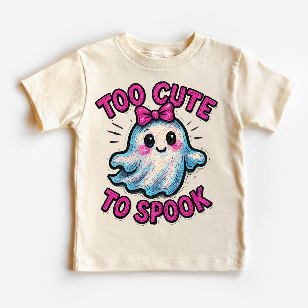 Too Cute To Spook Halloween Shirt - Girls Halloween Tee