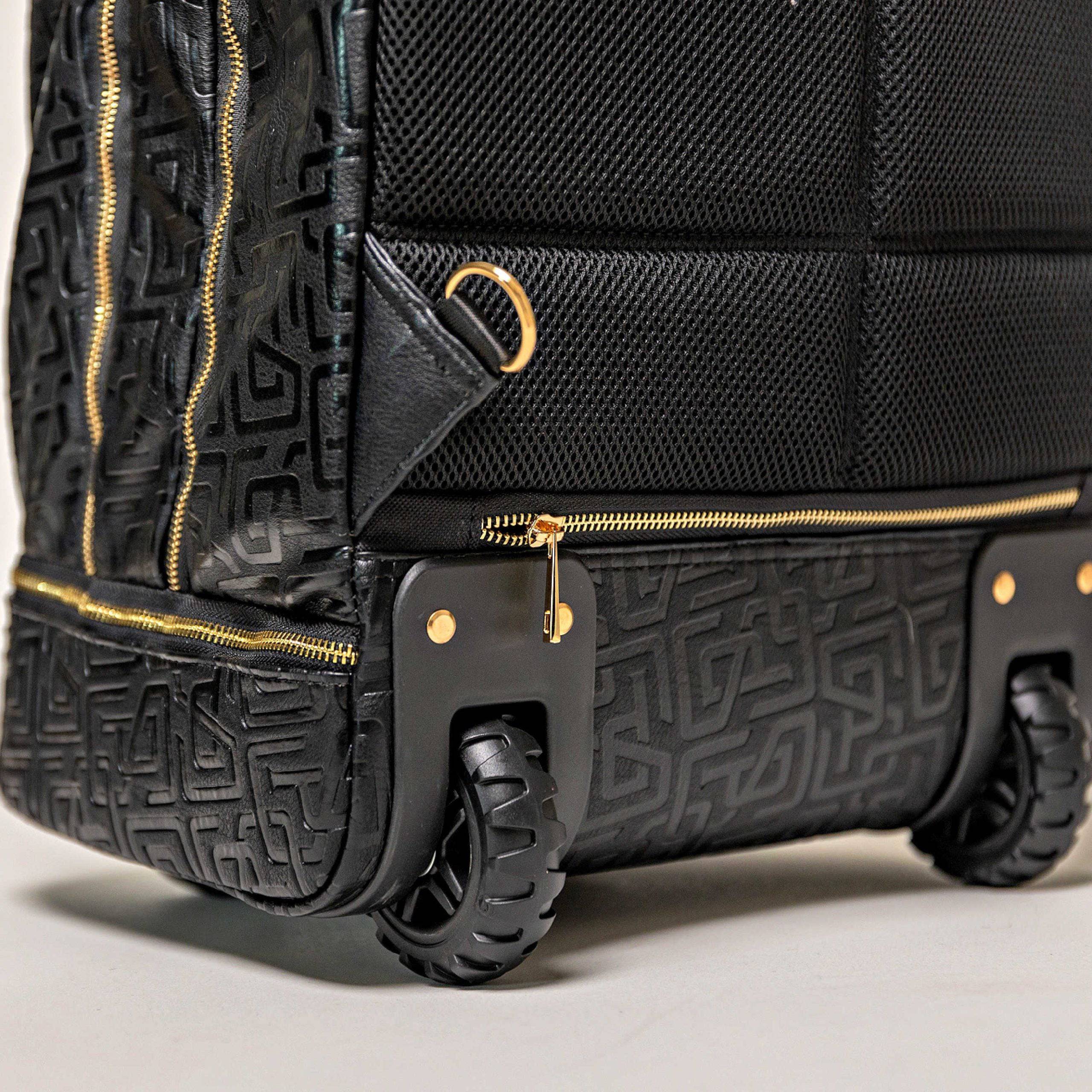 Black Monogram Leather Carry-On Roller Bag (Only 150 Made)