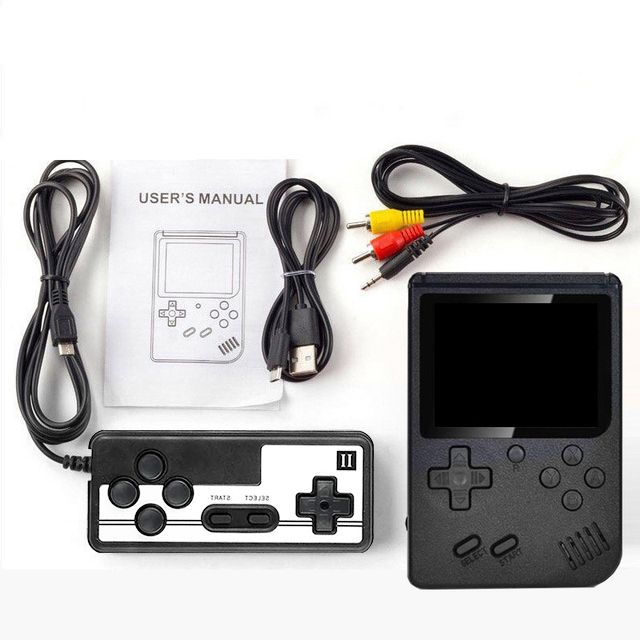 400-In-1 Handheld Game Console with 2 Player Controller & TV Connection