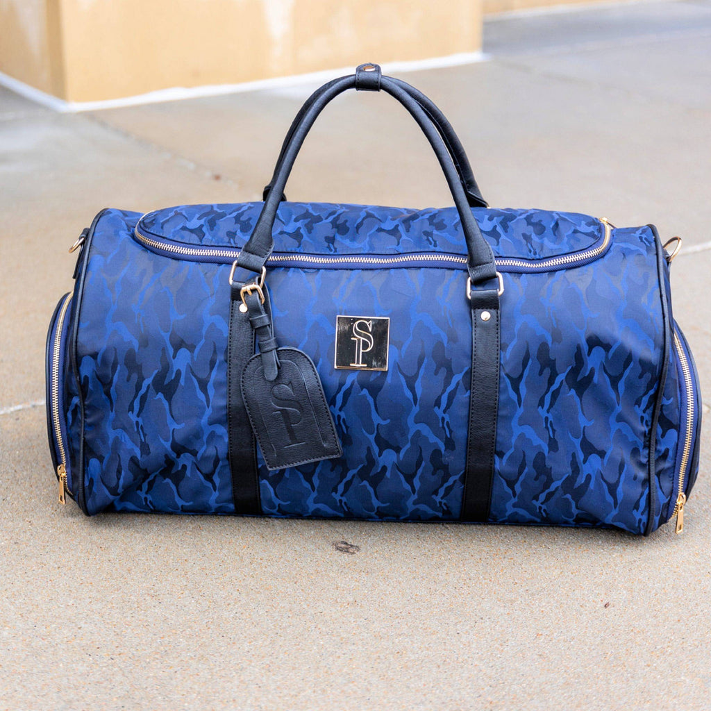 Blue Camo Weekender Duffle Bag (FLASH SALE)