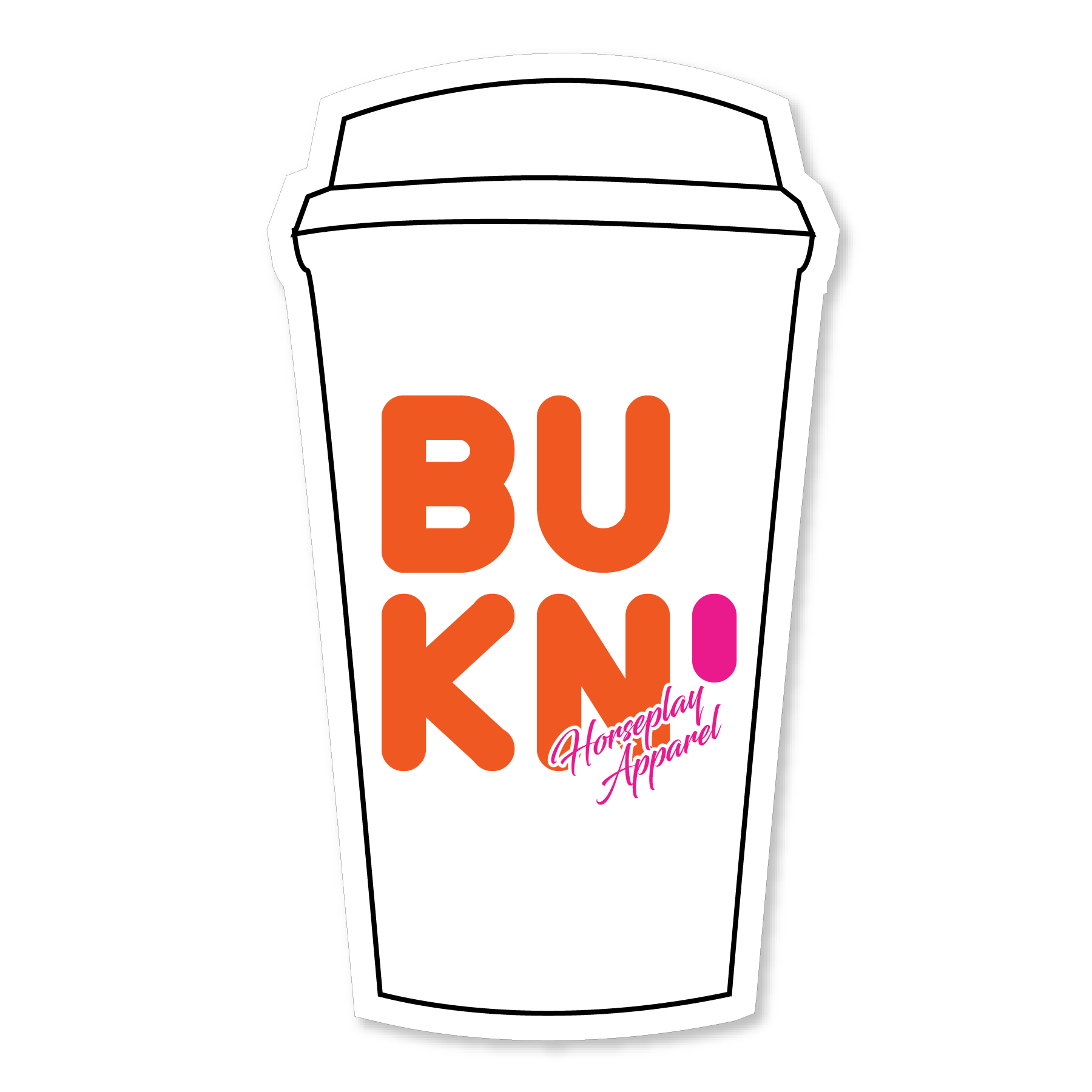 Buck N Go Nuts Cup Sticker