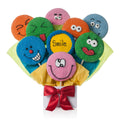 Wacky Faces Cookie Bouquet