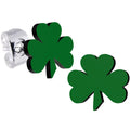 Green Irish Clover Stud Earrings- St Patricks Day