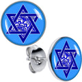 Floral Star of David Stud Earrings by Onyx O