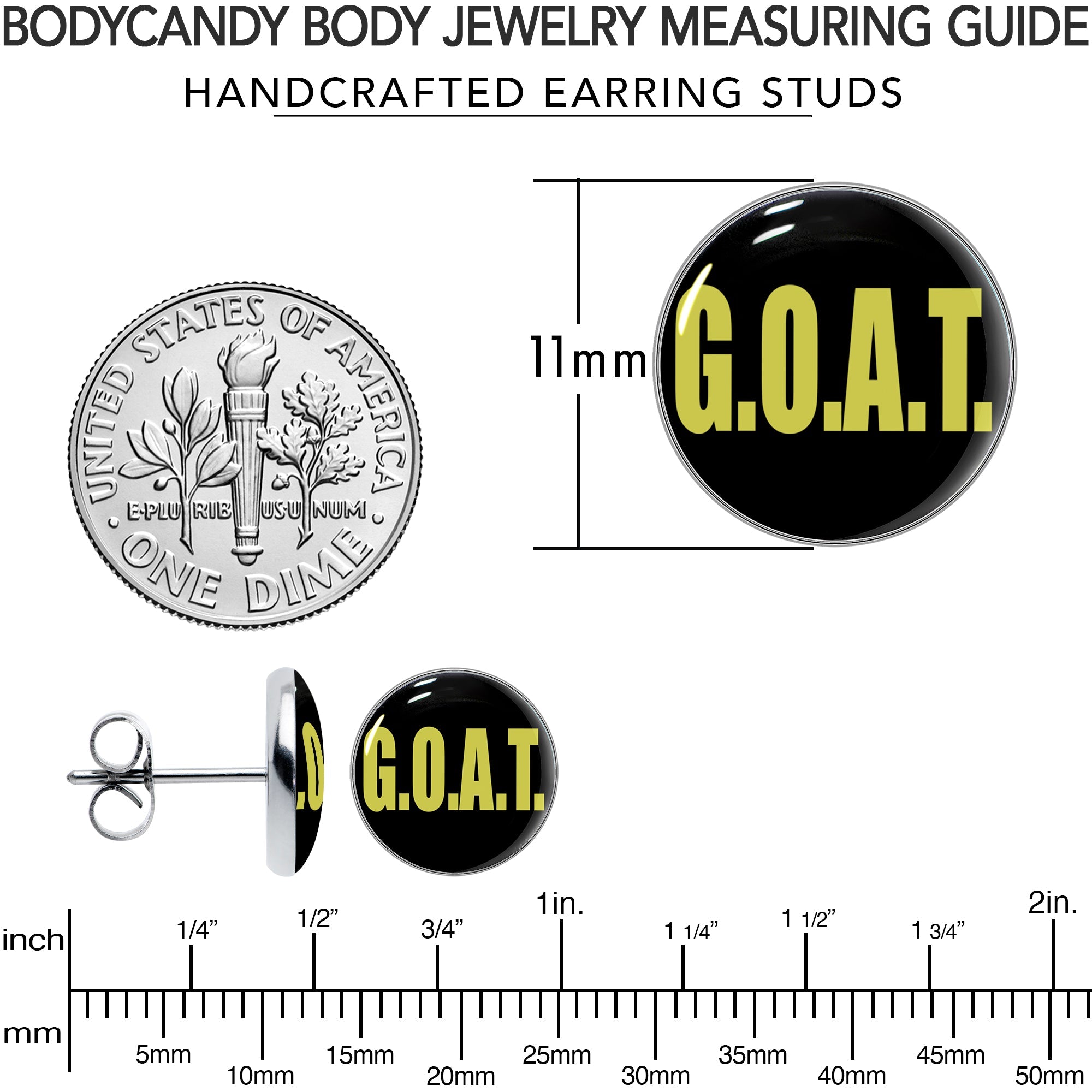 G.O.A.T. Stud Earrings by Onyx O