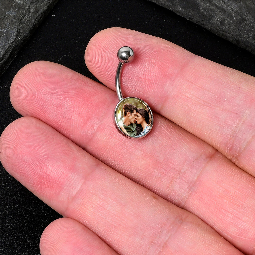 Custom Photo Belly Ring