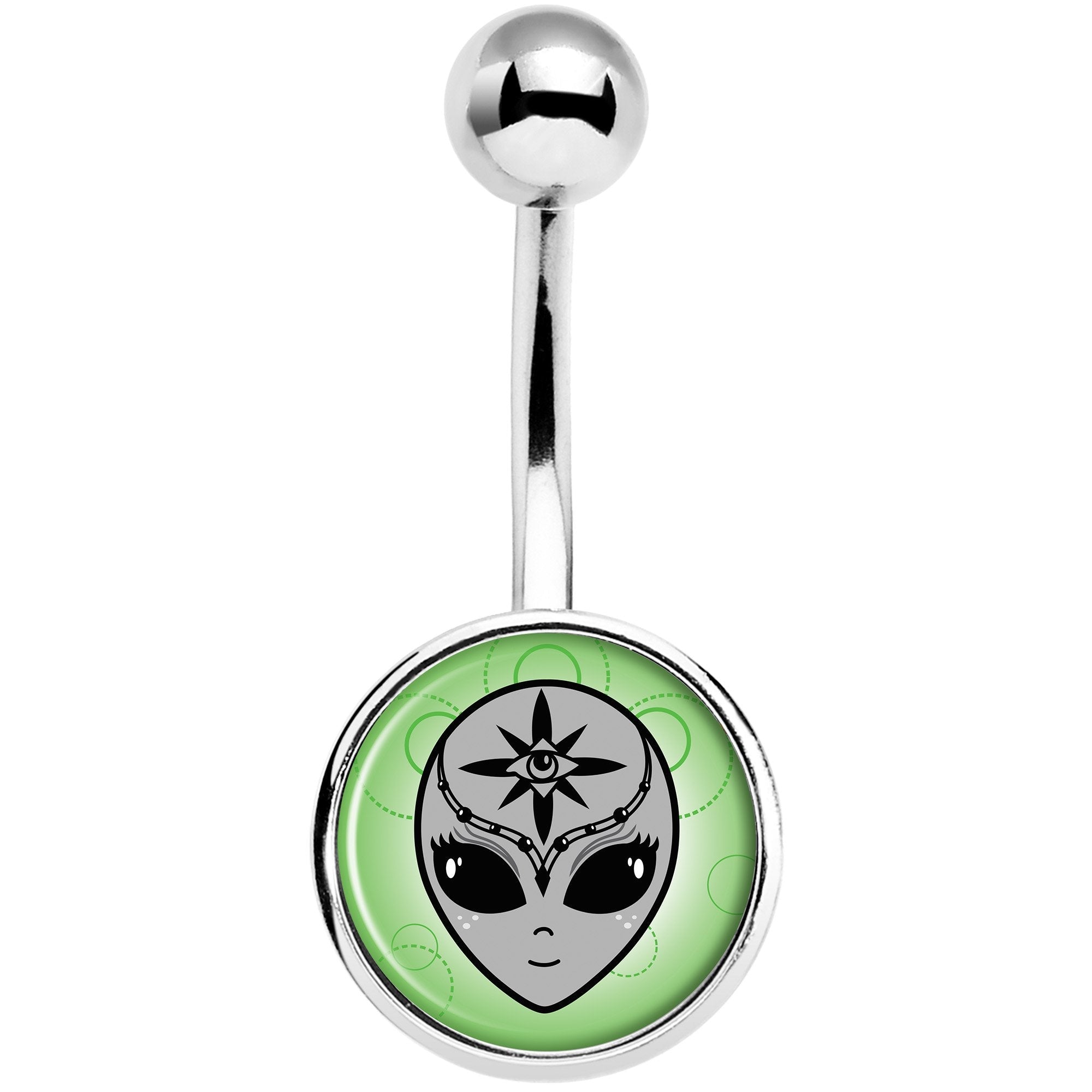 Third Eye Cute Alien Belly Ring