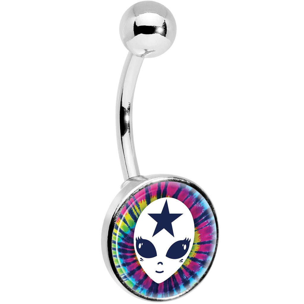 Star Tie Dye Alien Belly Ring