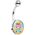 Tropical Beach Cruiser Belly Ring