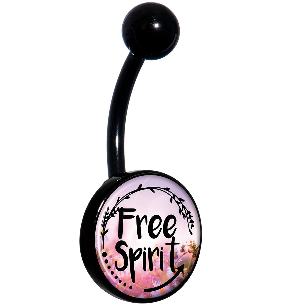 Free Spirit Black Belly Ring