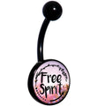 Free Spirit Black Belly Ring