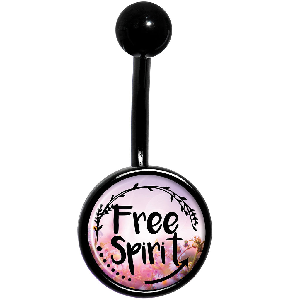 Free Spirit Black Belly Ring