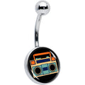 Retro Boombox Belly Ring by Onyx O