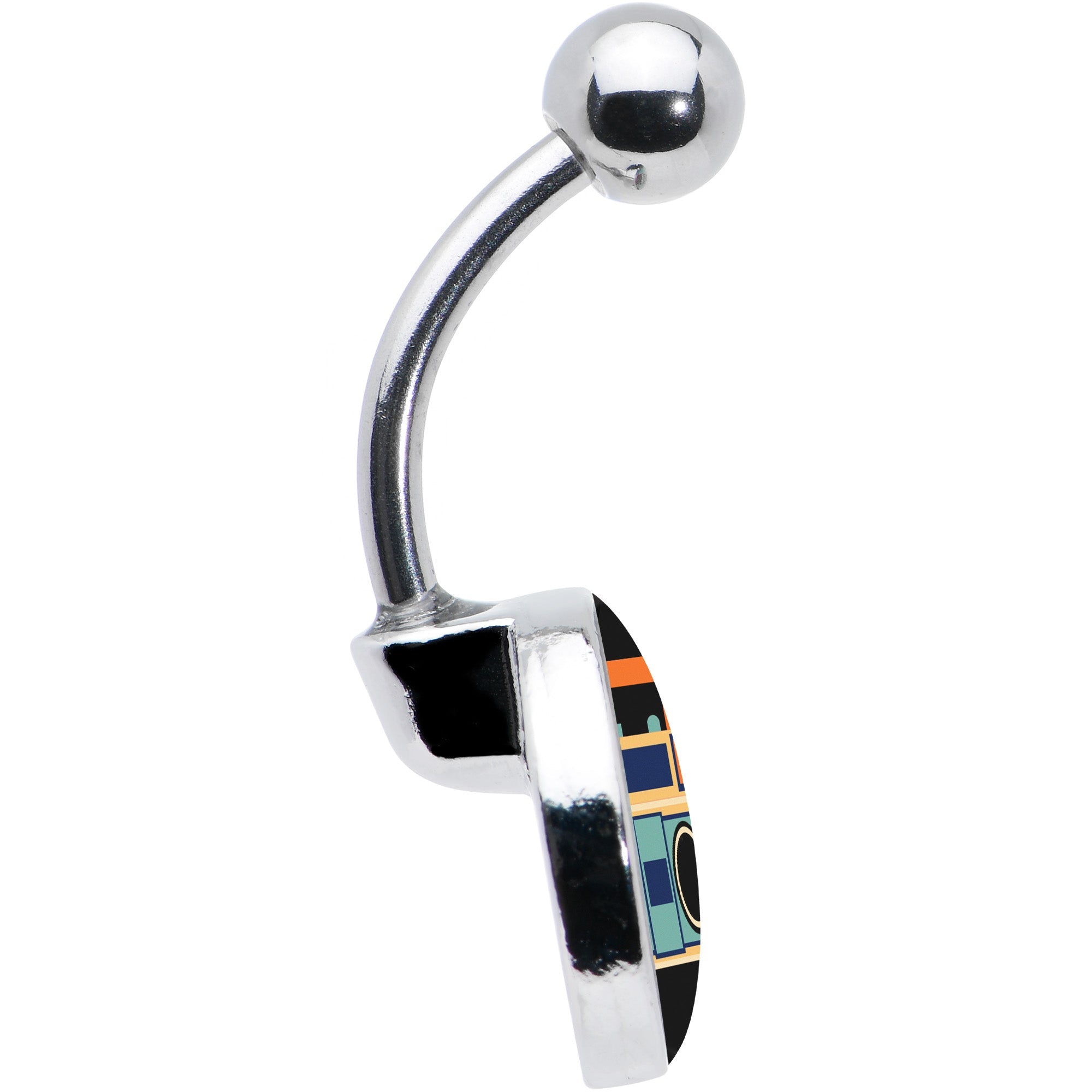 Retro Boombox Belly Ring by Onyx O
