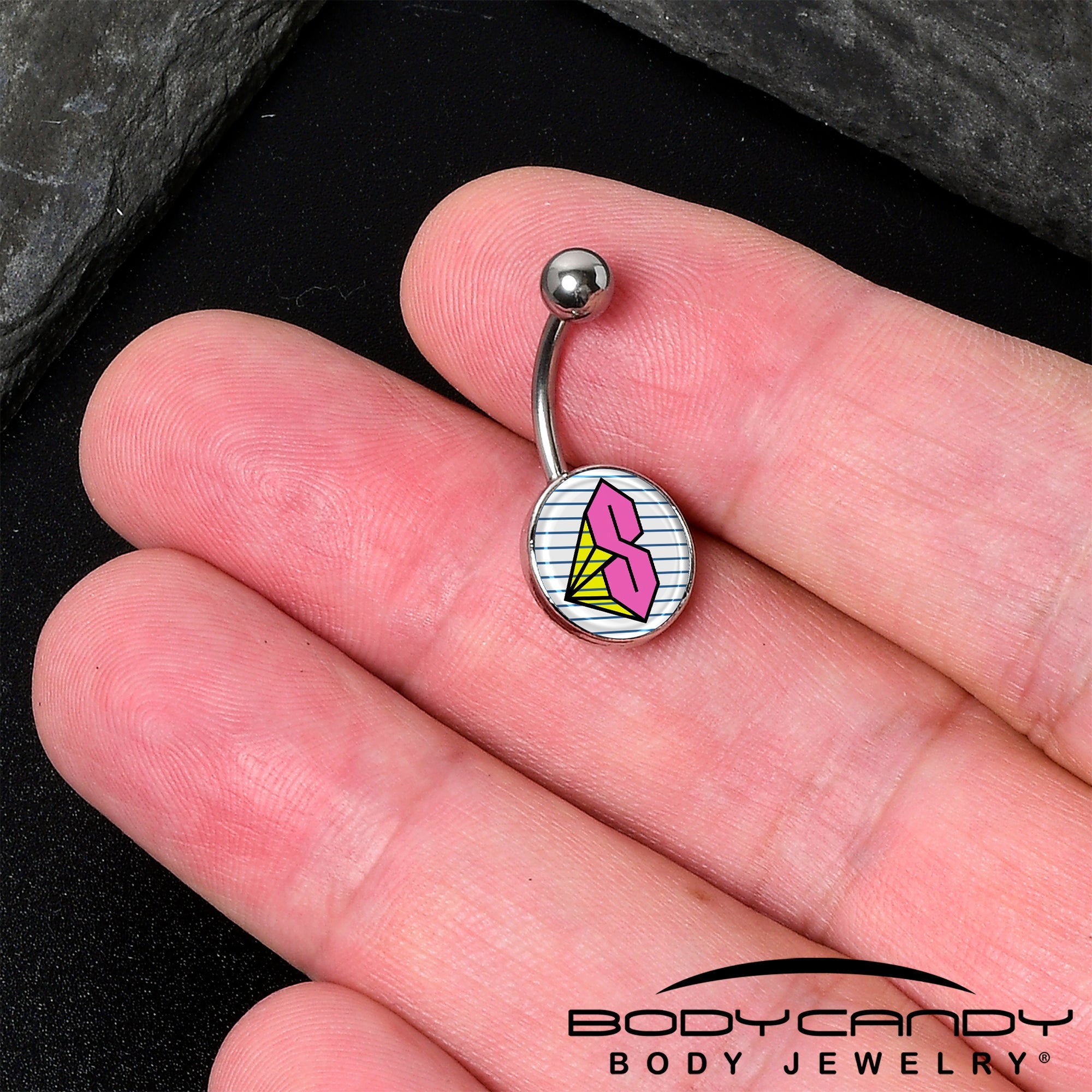 Hot Pink Cool S Belly Ring by Onyx O