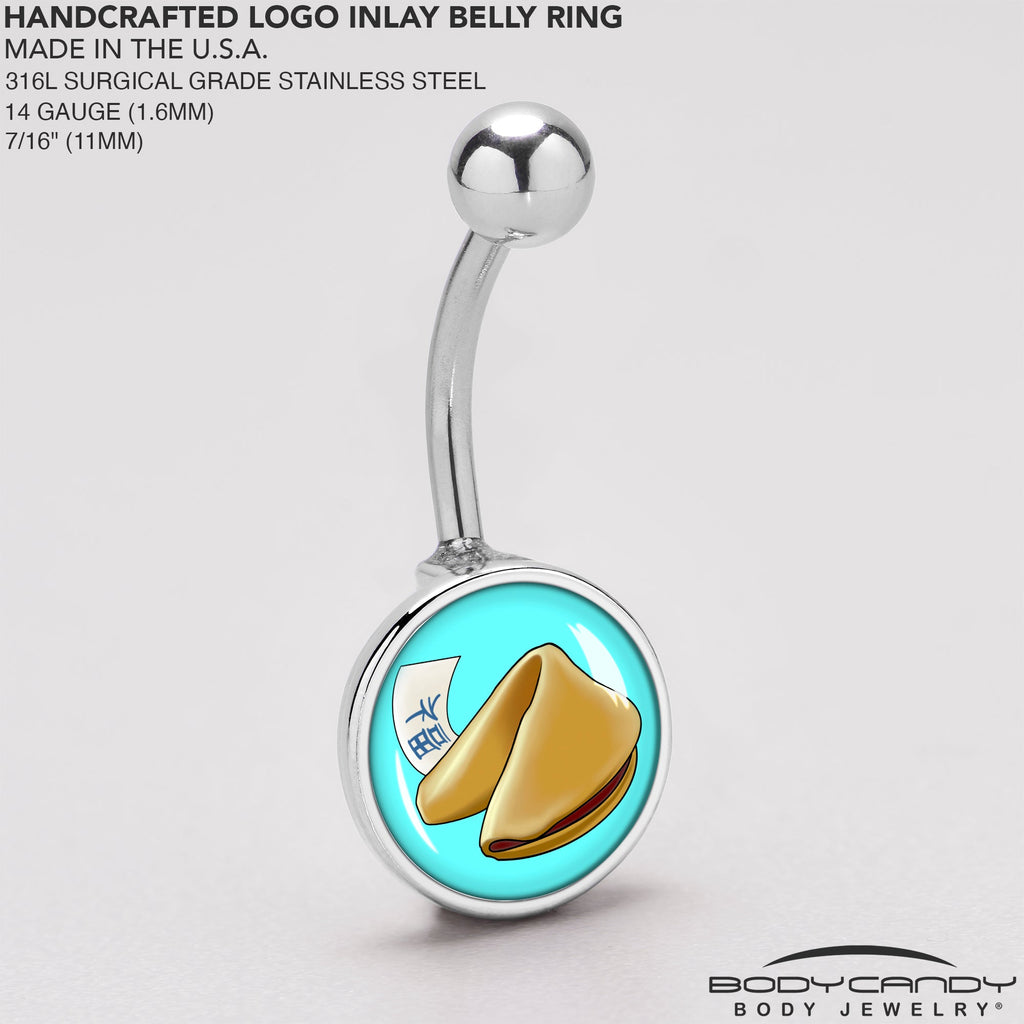 Fortune Cookie Belly Ring by Onyx O