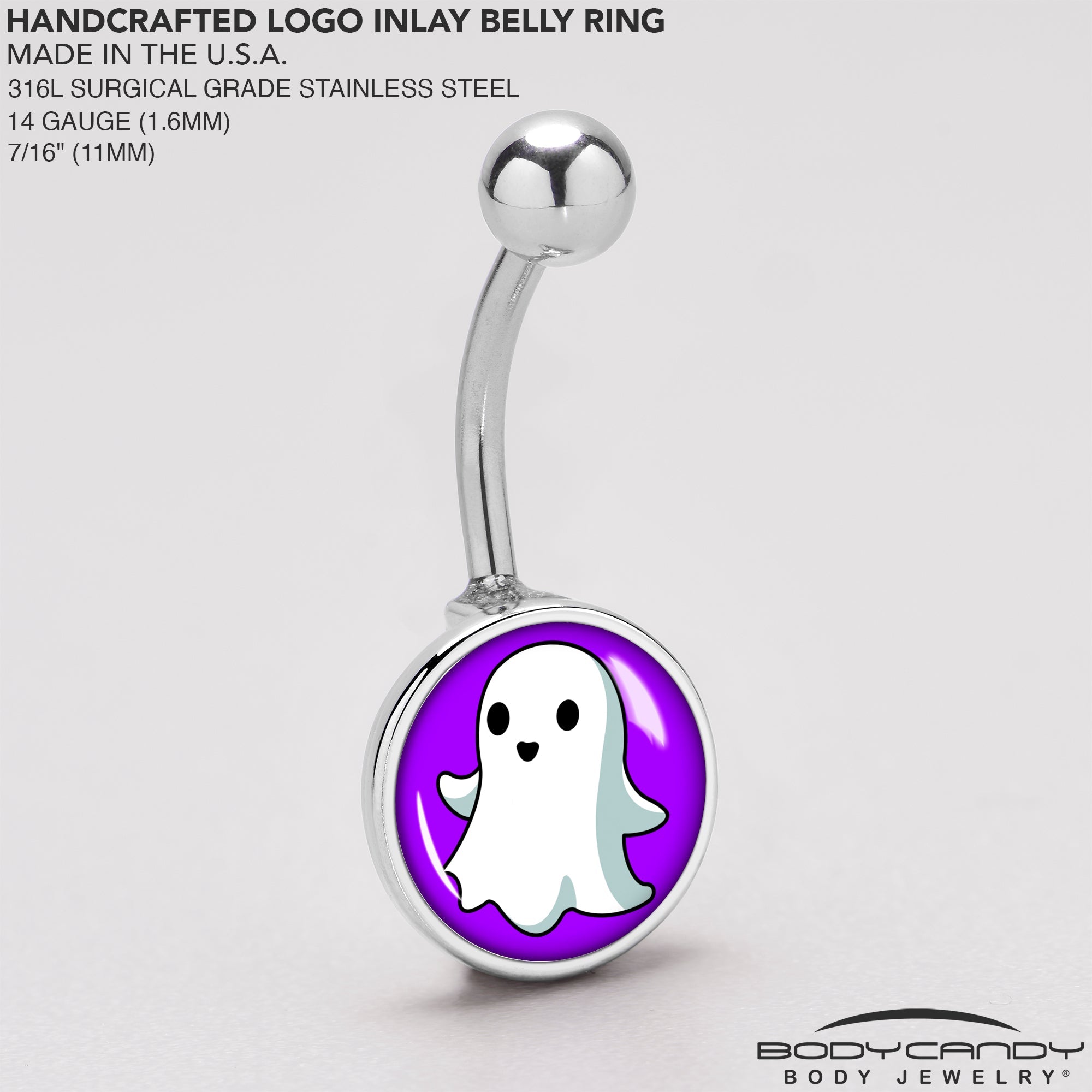 Ghost Belly Ring by Onyx O