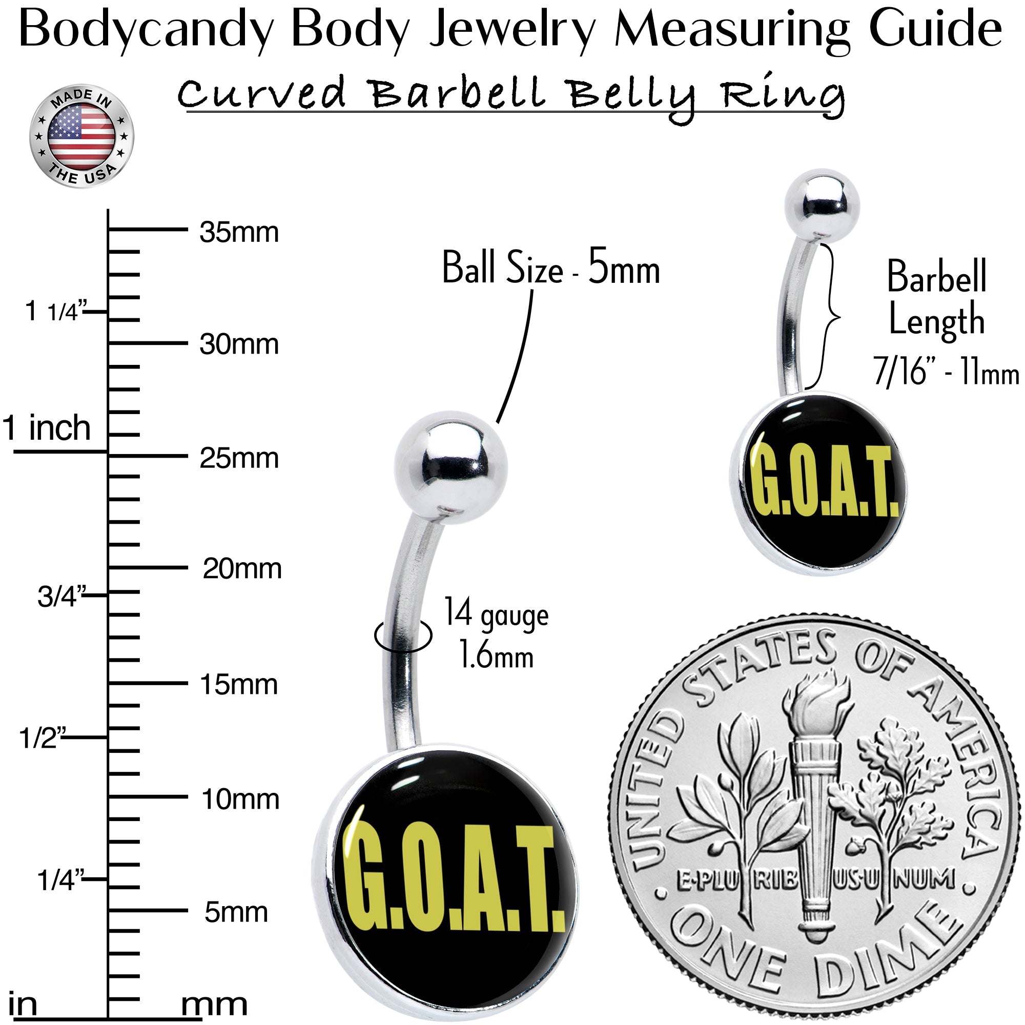 G.O.A.T. Belly Ring by Onyx O