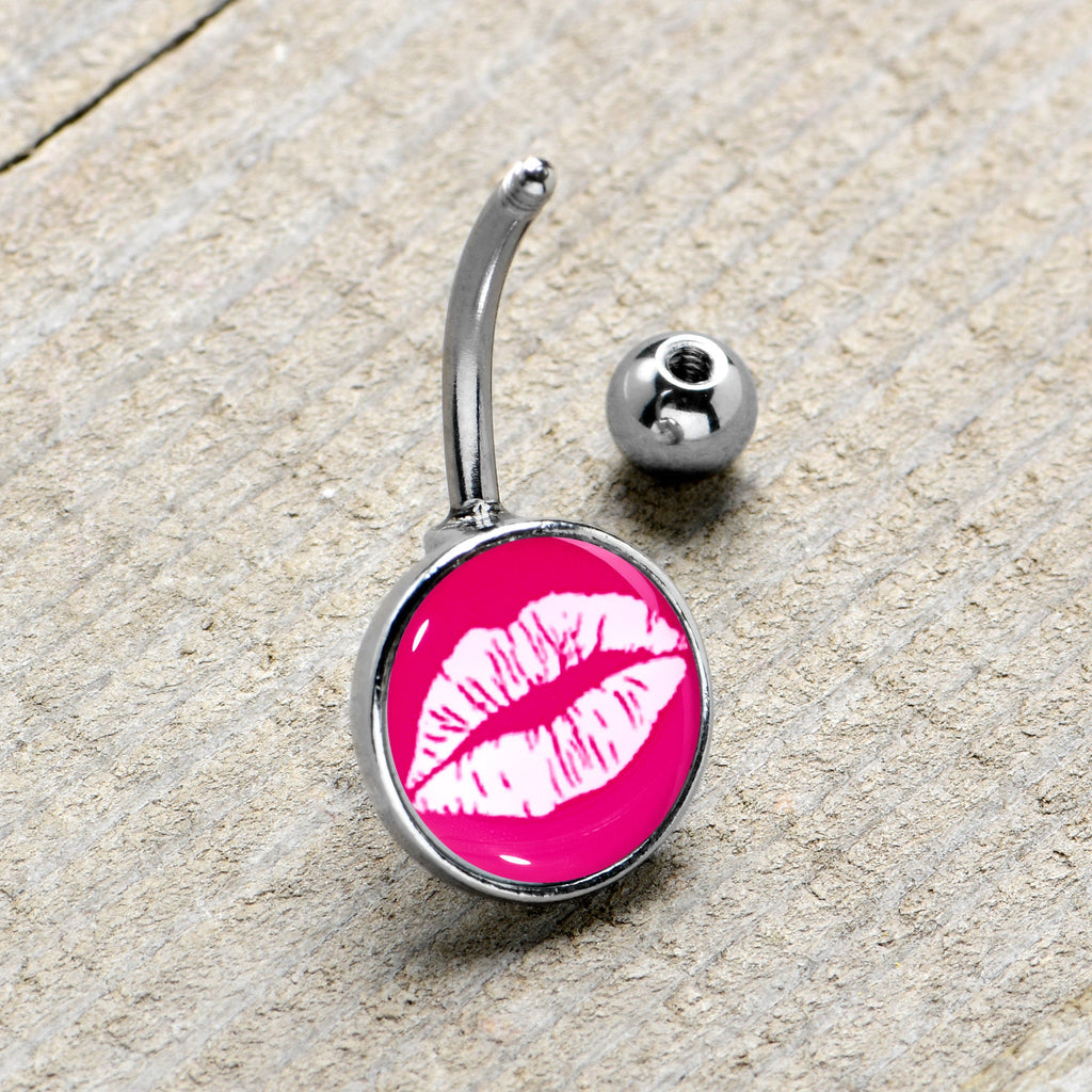 Red Hot Lips Belly Ring by Onyx O