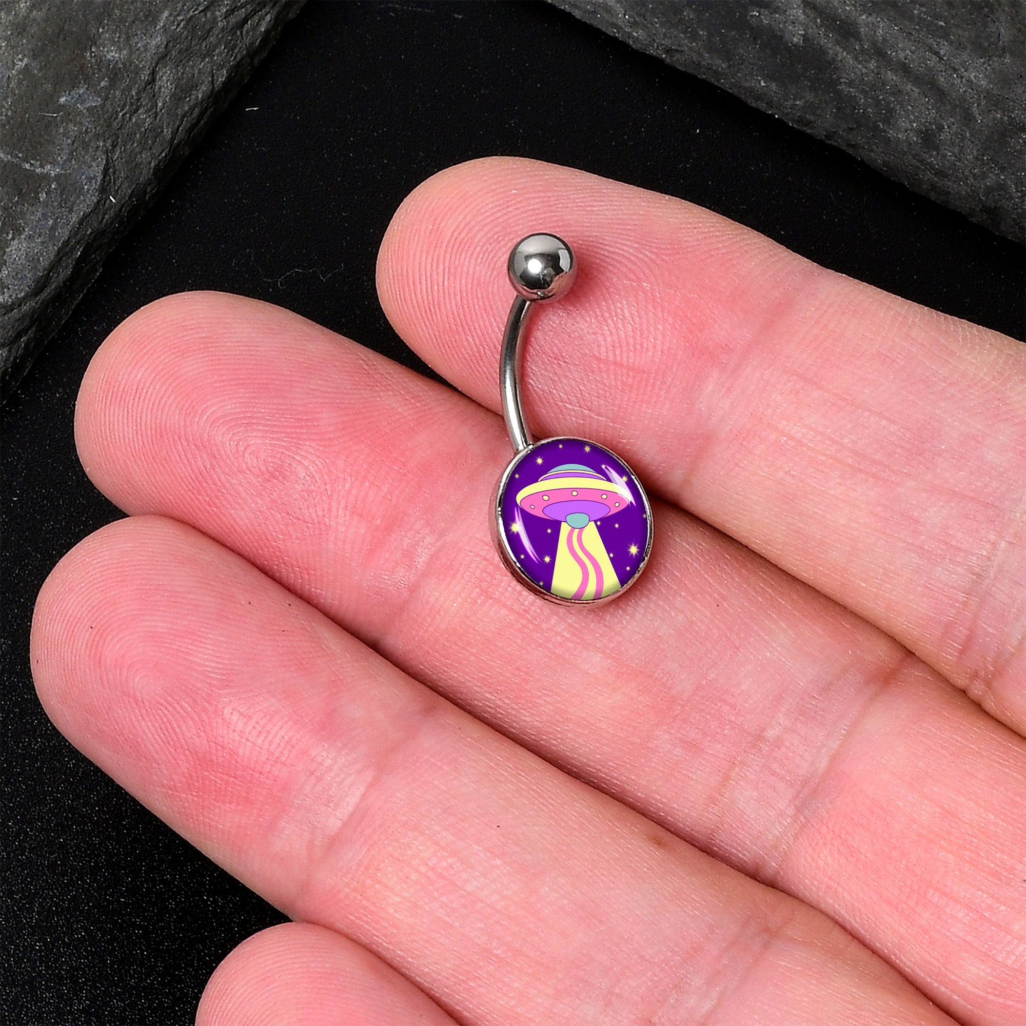 Style Space Invasion UFO Belly Ring by Onyx O