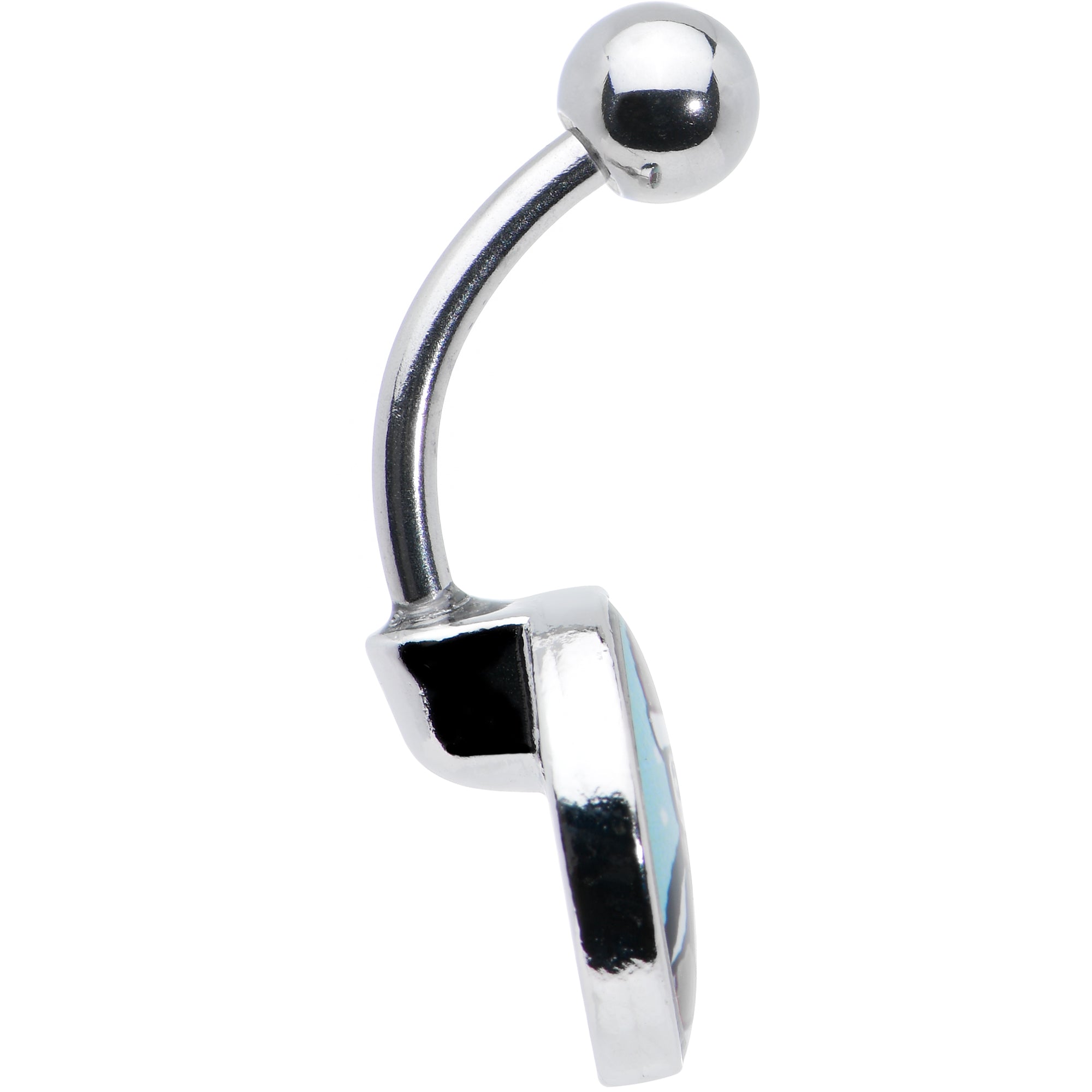Snowfall Holiday Penguin Belly Ring by Onyx O