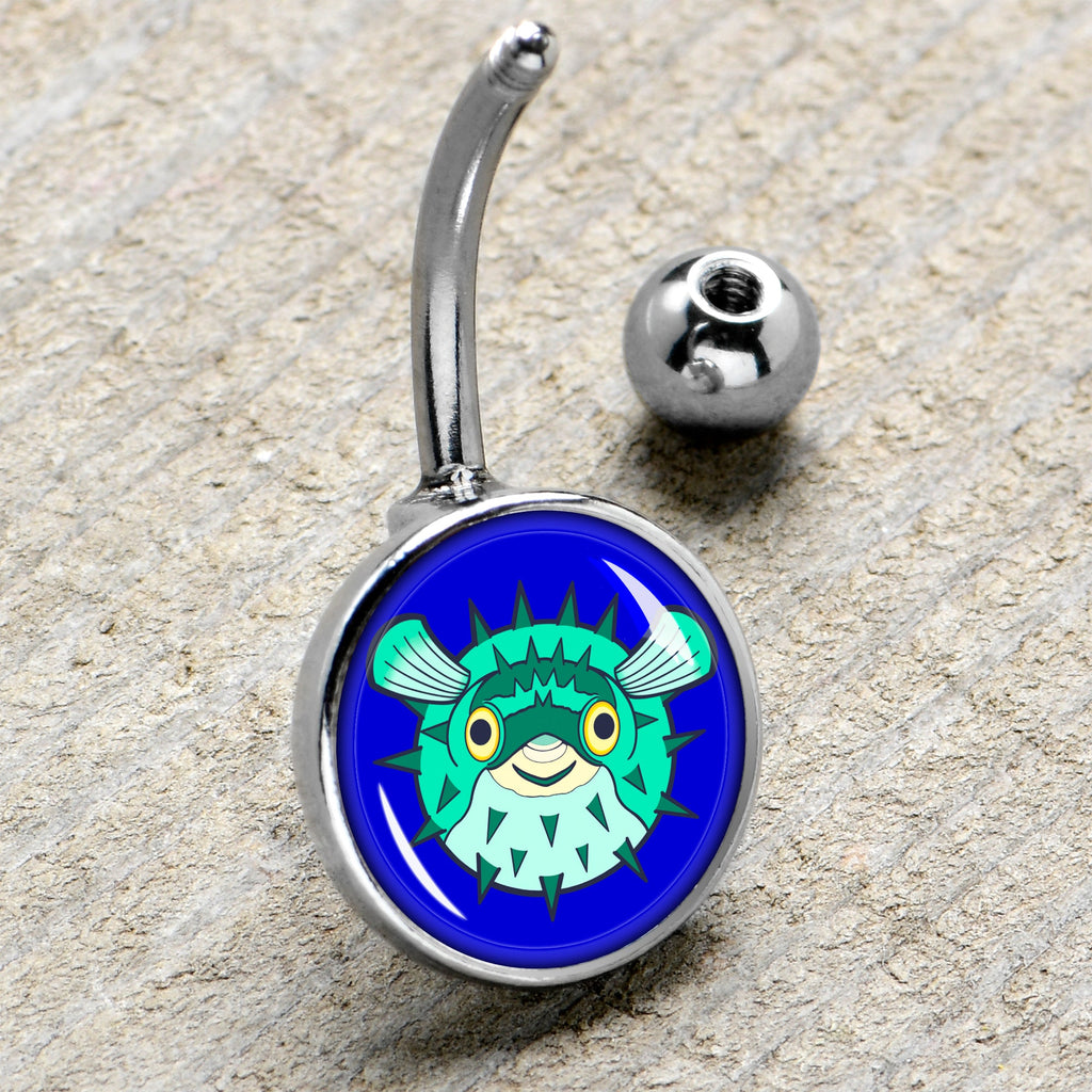 Pufferfish Belly Ring by Onyx O