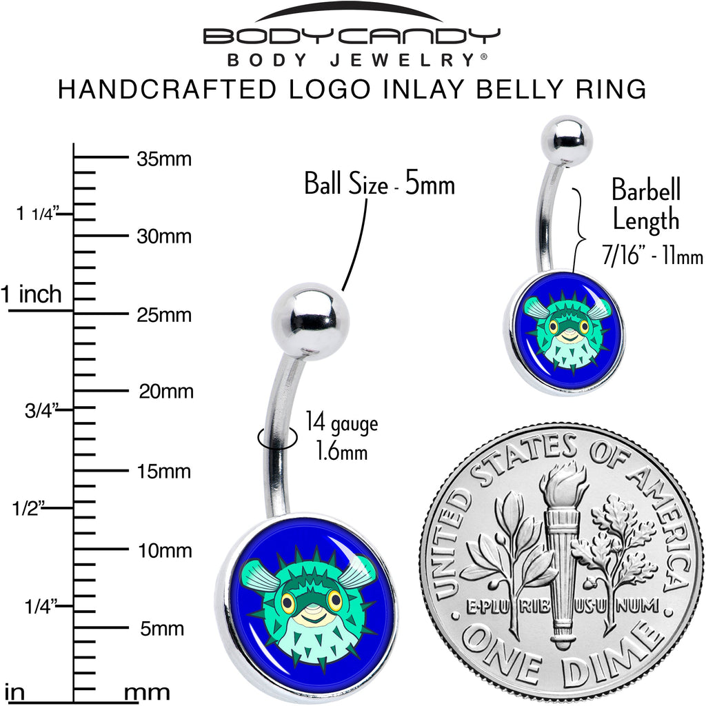 Pufferfish Belly Ring by Onyx O