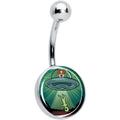 Reverse Alien UFO AbductionBelly Ring by Onyx O