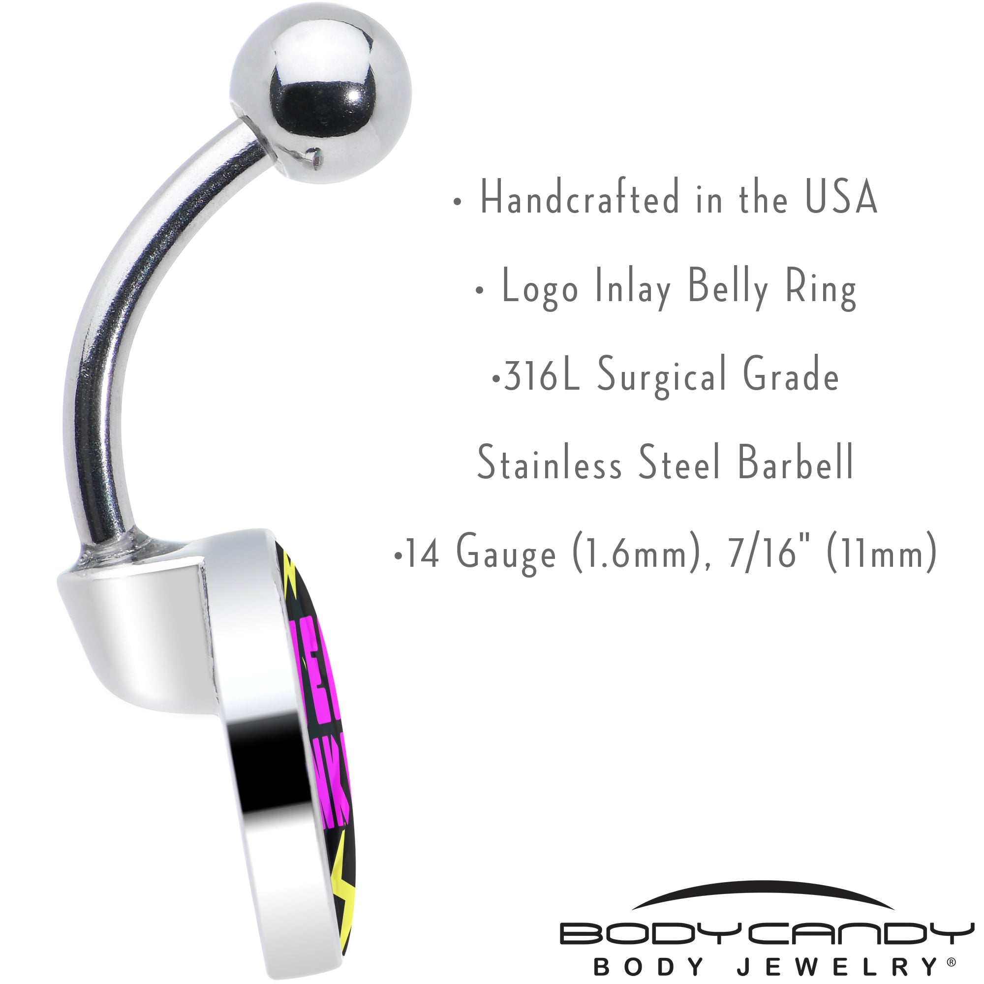 Over Thinker Impact Belly Ring by Onyx O