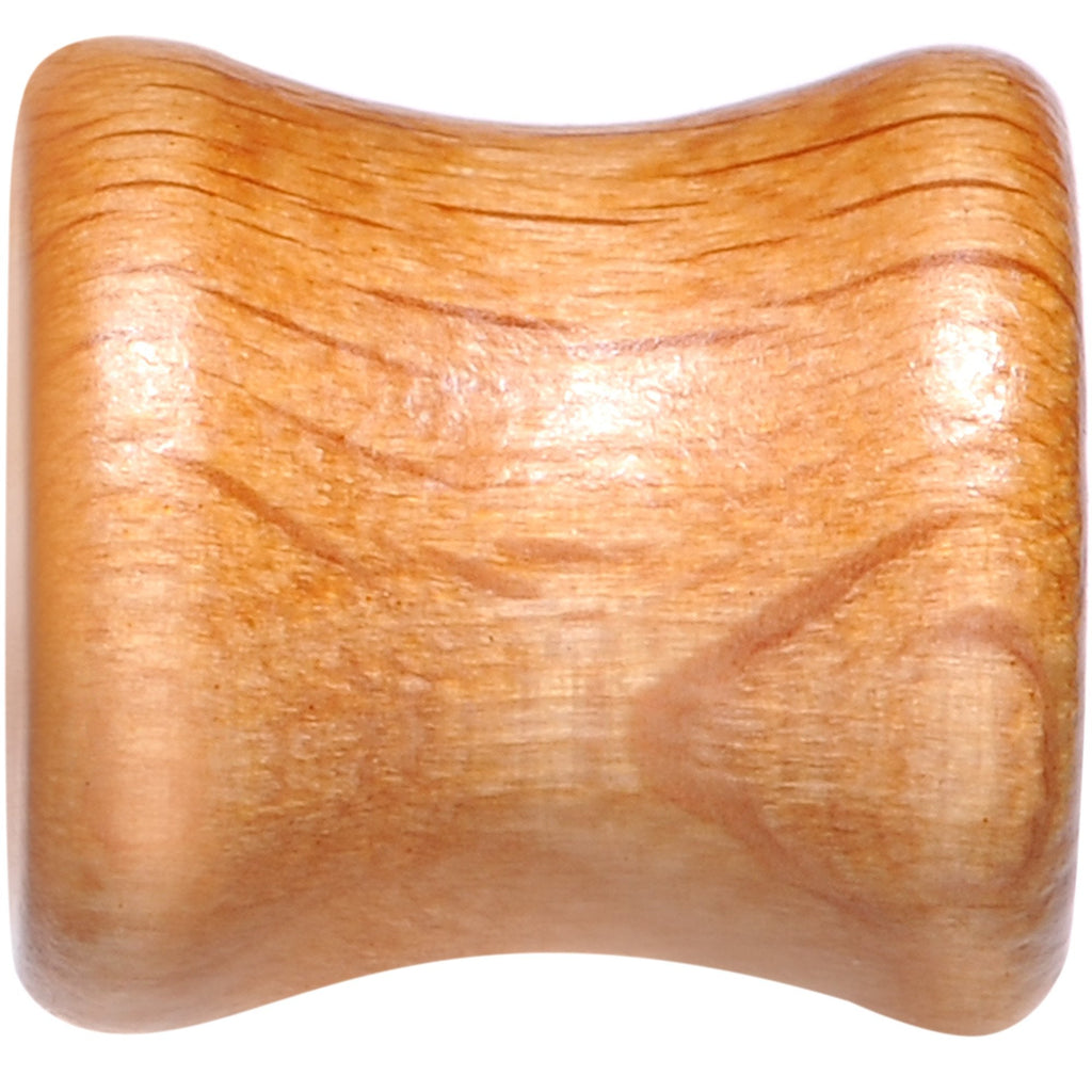 Organic Beechwood Geometric Panda Saddle Plug Set 0G to 25mm