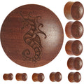 Organic Sawo Wood Sultry Seahorse Saddle Plug