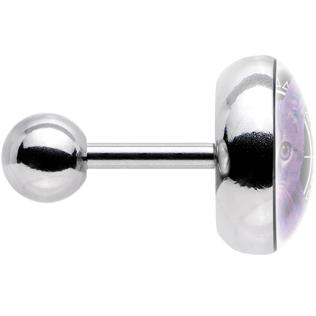 16G 1/4 Boho Fuchsia Kitty Cat Tragus Cartilage Earring