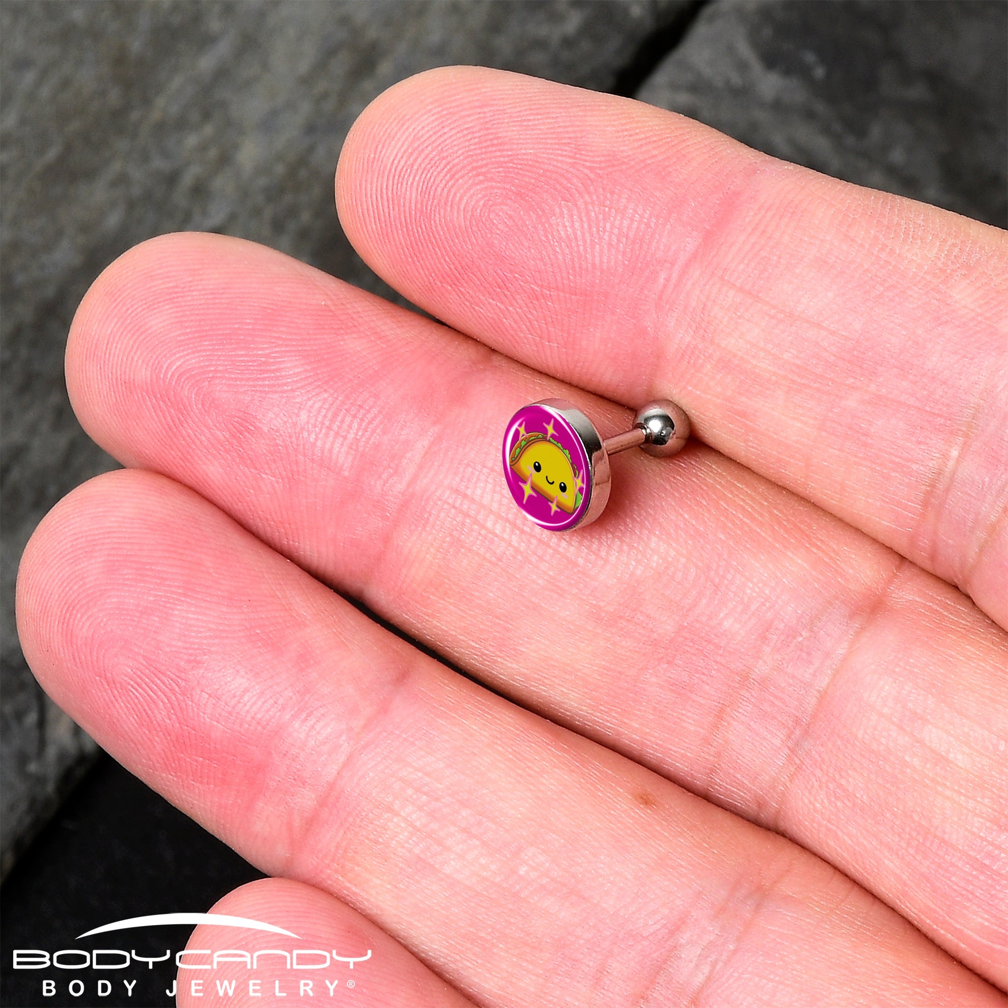 Mexican Fiesta Cute Taco Tragus Cartilage Earring by Onyx O