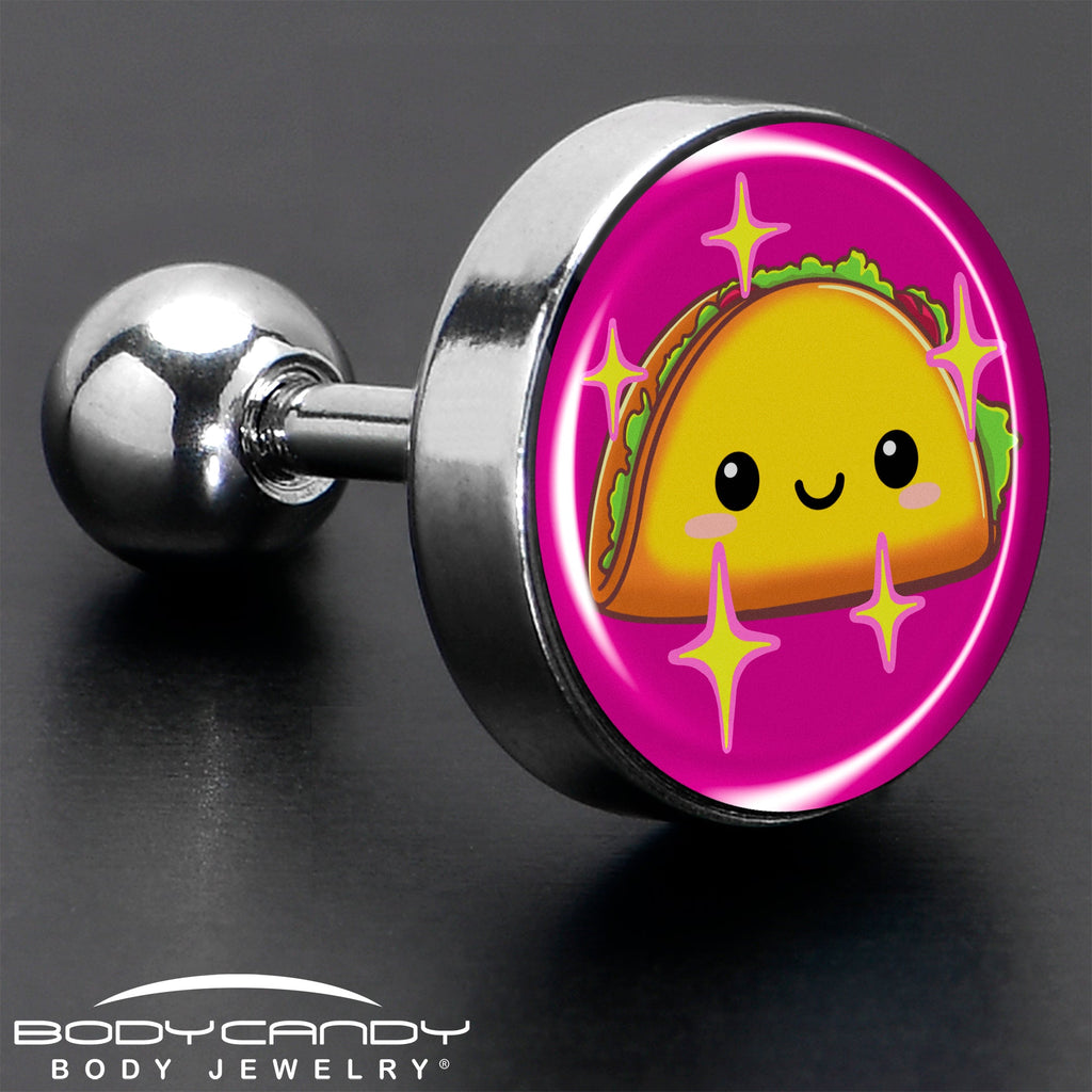 Mexican Fiesta Cute Taco Tragus Cartilage Earring by Onyx O