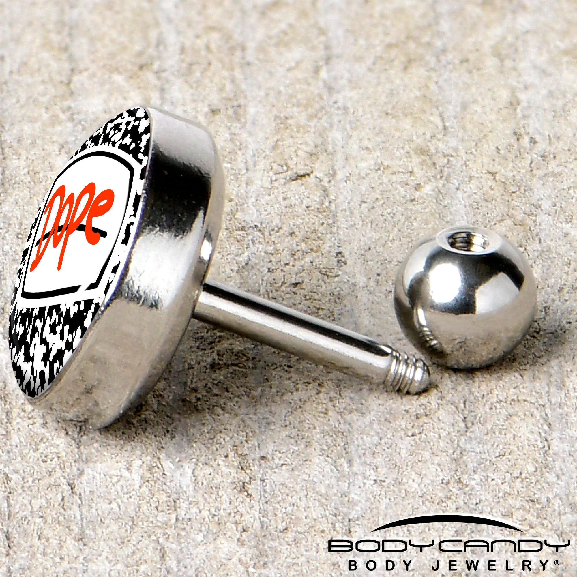 16G 1/4 Dope Composition Notebook Tragus Cartilage Earring by Onyx O