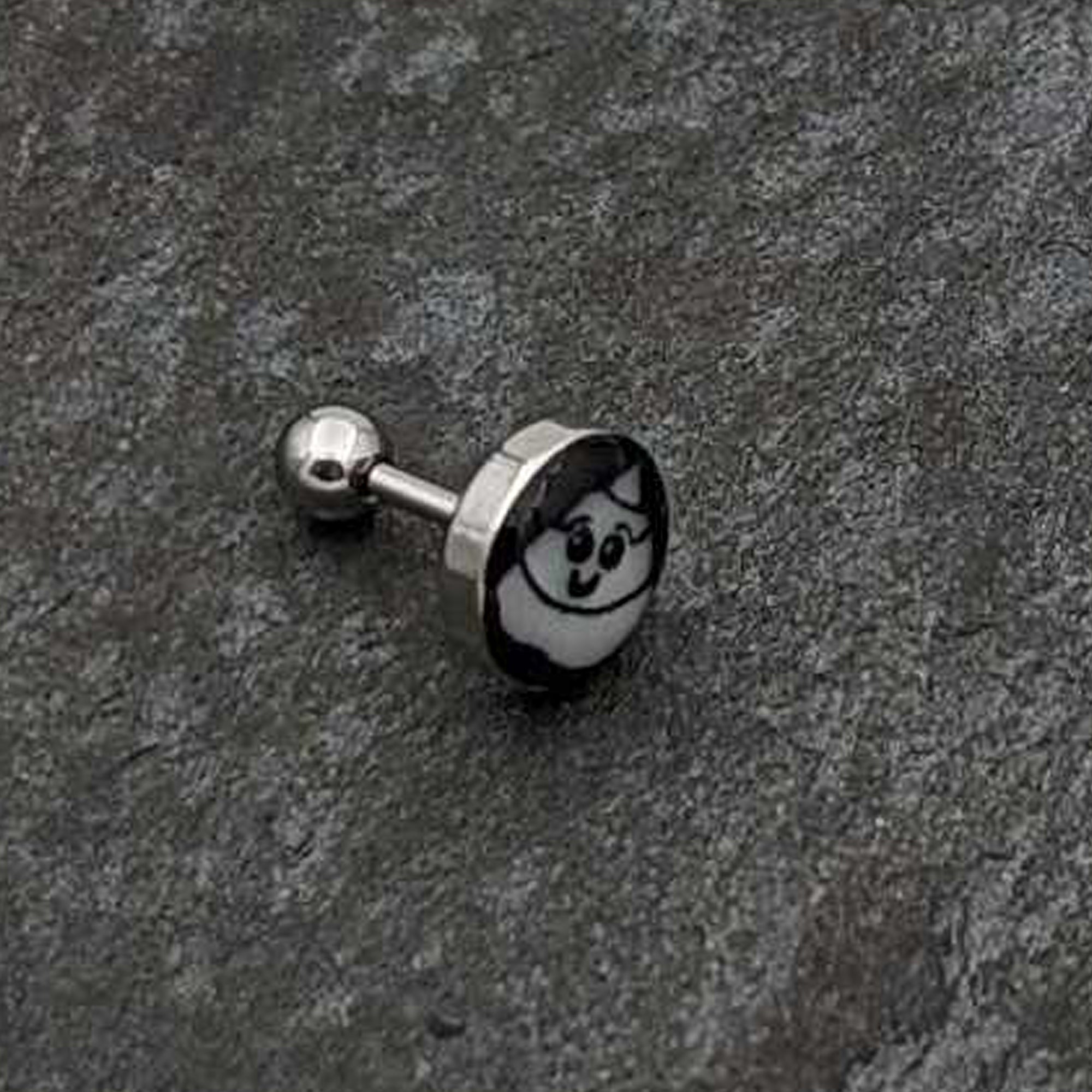 16G Glow in the Dark Poop Tragus Cartilage Earring by Onyx O