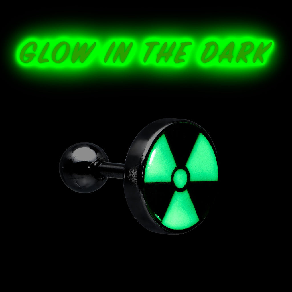 16G Glow in the Dark Radioactive Tragus Cartilage Earring by Onyx O