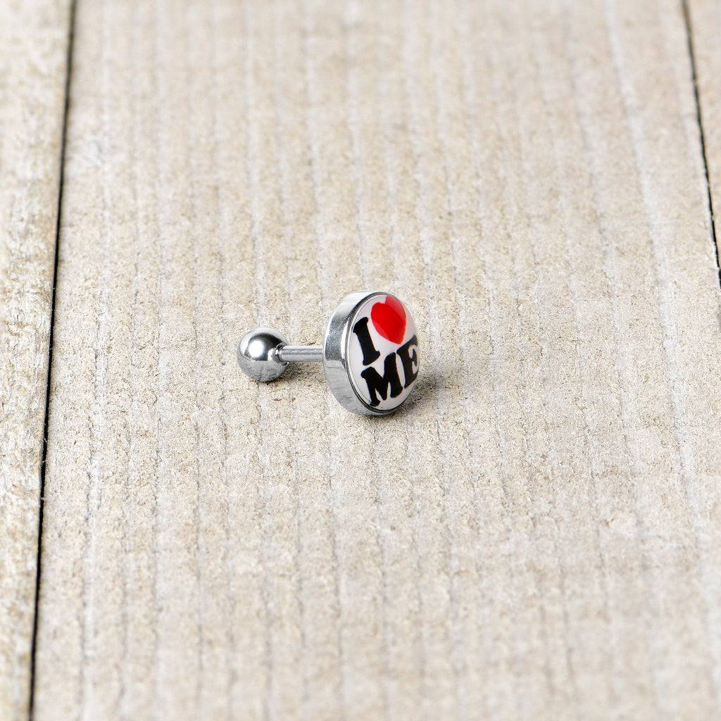 16G 1/4 I Love Me Cartilage Tragus Earring by Onyx O