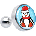 16G 1/4 Snowfall Holiday Penguin Tragus Cartilage Earring by Onyx O