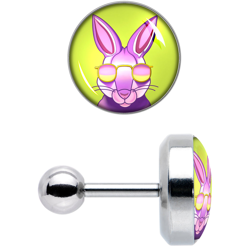 16G 1/4 Cool Shades Bunny Cartilage Tragus Earring by Onyx O