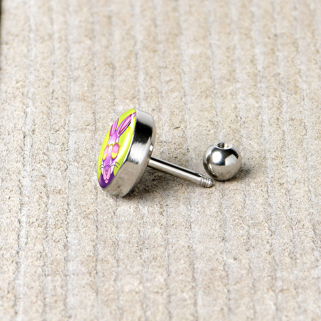 16G 1/4 Cool Shades Bunny Cartilage Tragus Earring by Onyx O