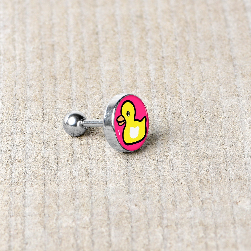 16G 1/4 Yellow Ducky Cartilage Tragus Earring by Onyx O