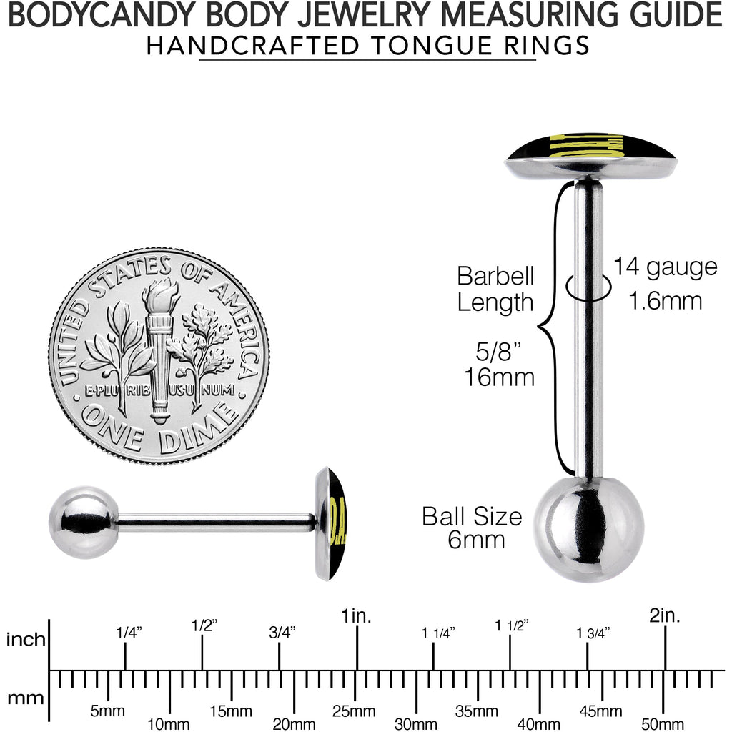 G.O.A.T. Barbell Tongue Ring by Onyx O