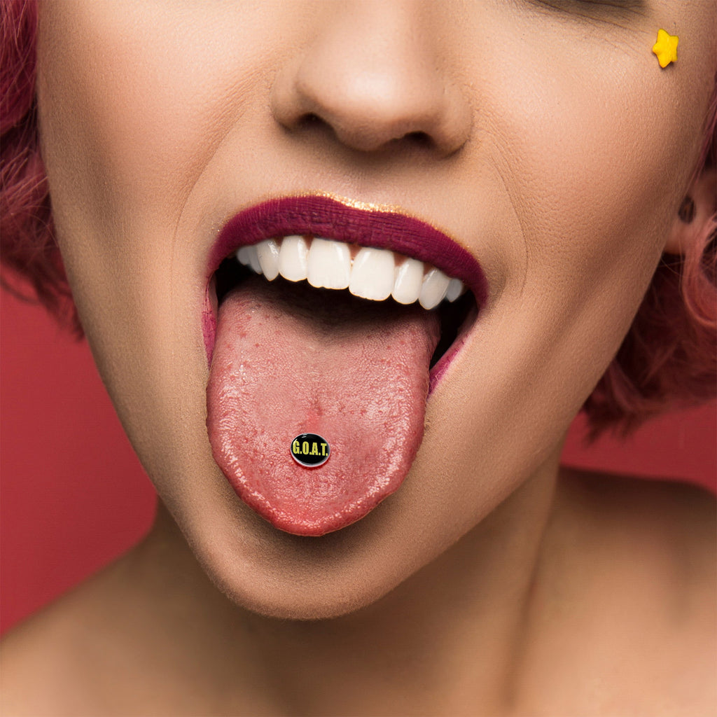 G.O.A.T. Barbell Tongue Ring by Onyx O