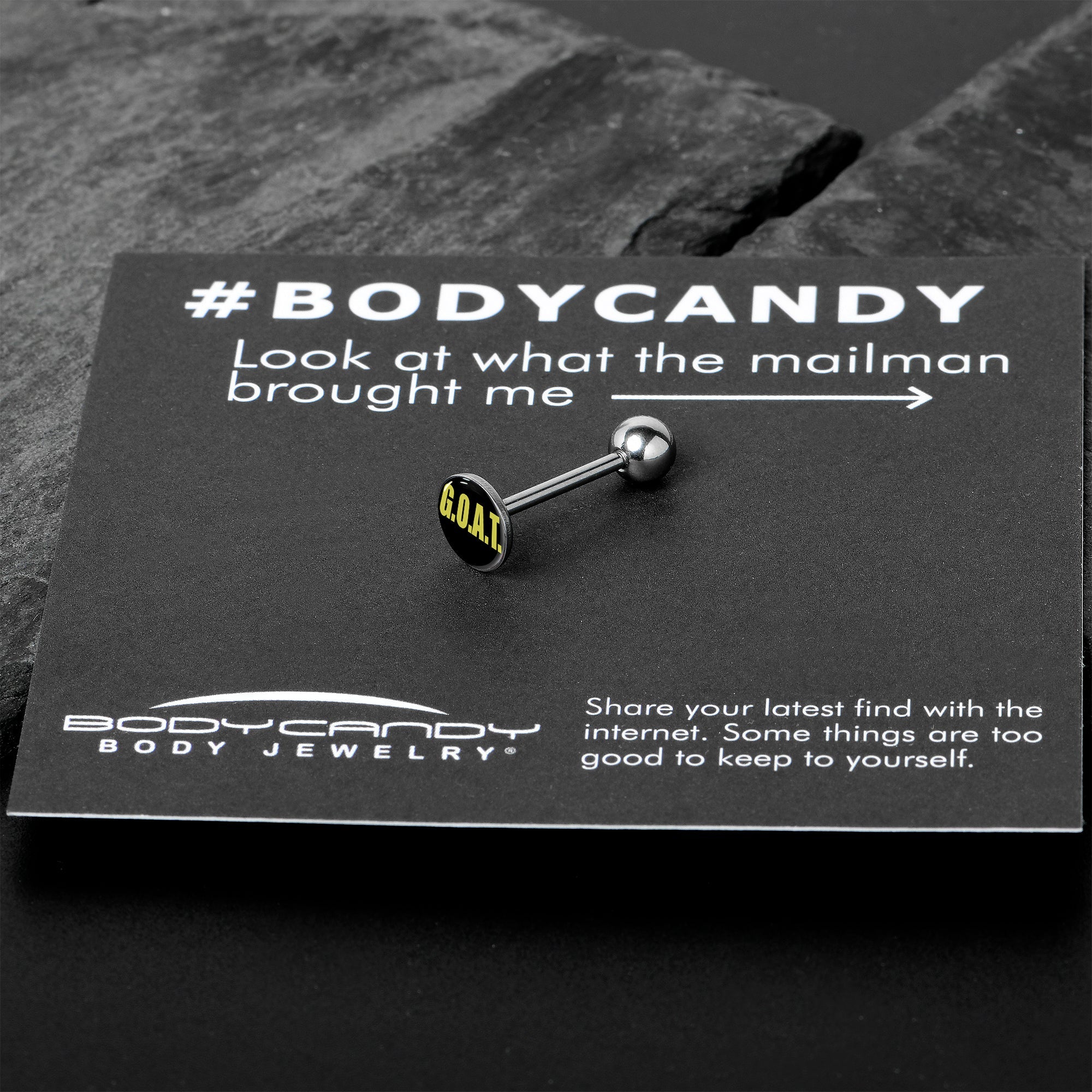 G.O.A.T. Barbell Tongue Ring by Onyx O